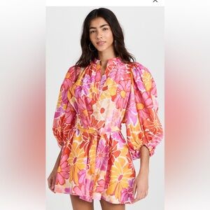 SUNDRESS bright colored mini dress.